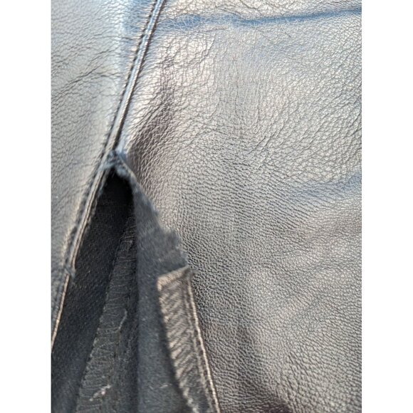 TOPSHOP Faux leather black mini skirt NWOT SIZE 4 - Picture 4 of 5